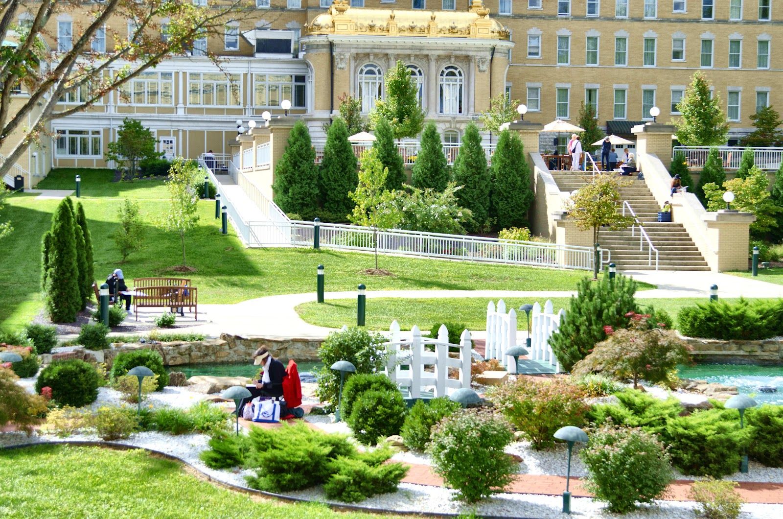 French Lick Springs Hotel gardens