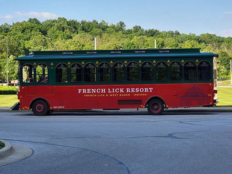French Lick Resort trolley